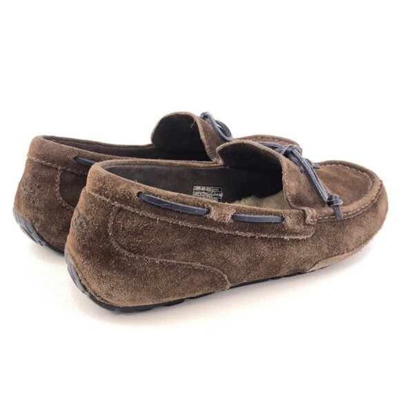 UGG Chester Brown Suede Winter Moccasin Slippers 11 - Picture 5 of 14